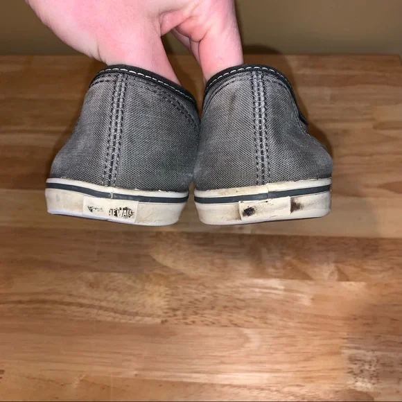 Vans Grey and Black Lace Classics Mens Size 7 - Picture 6 of 7